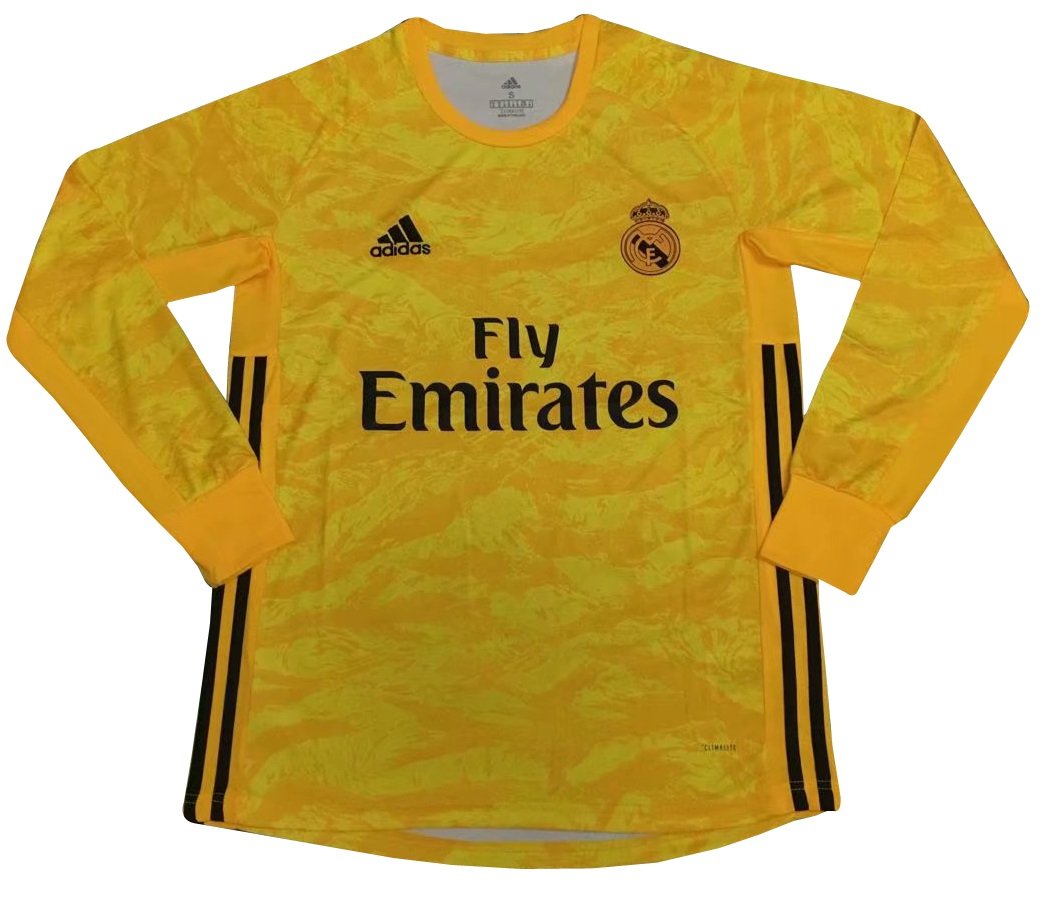 Camisa oficial Adidas Real Madrid 2019 2020 I goleiro manga comprida